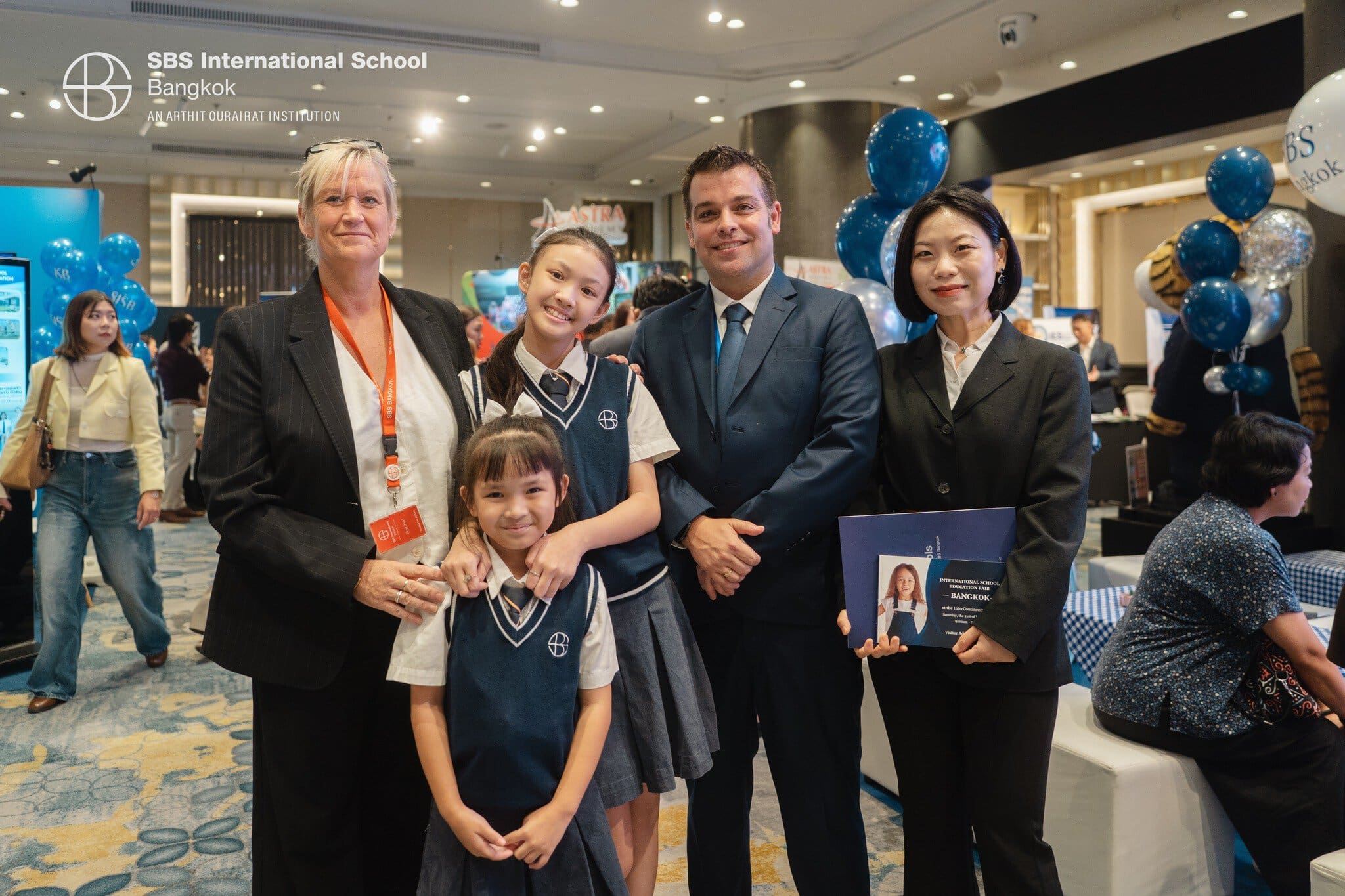 Educational fair showcasing SBS International School Bangkok.