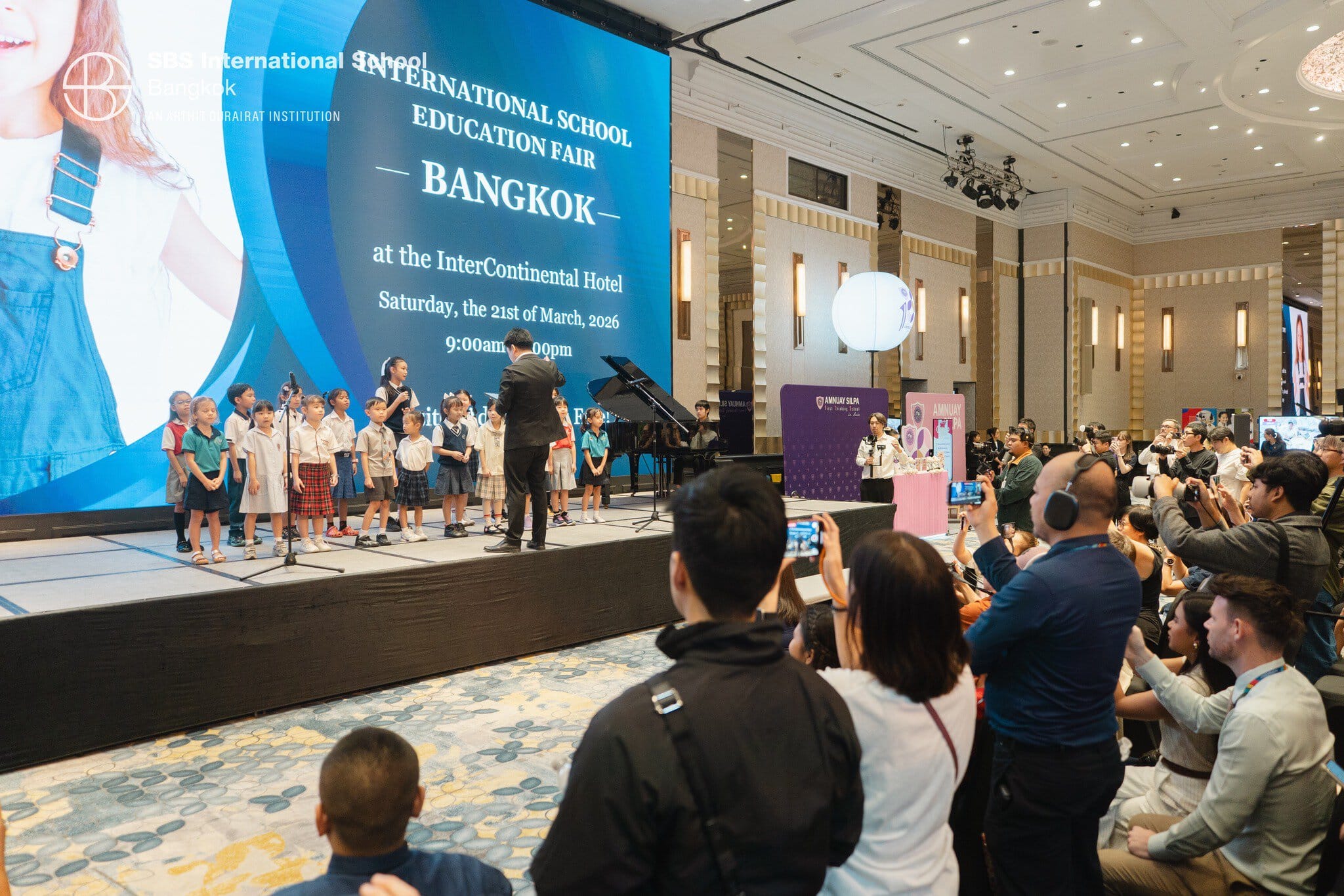 SBS Bangkok students perform at the Education Fair 2026 in Bangkok.