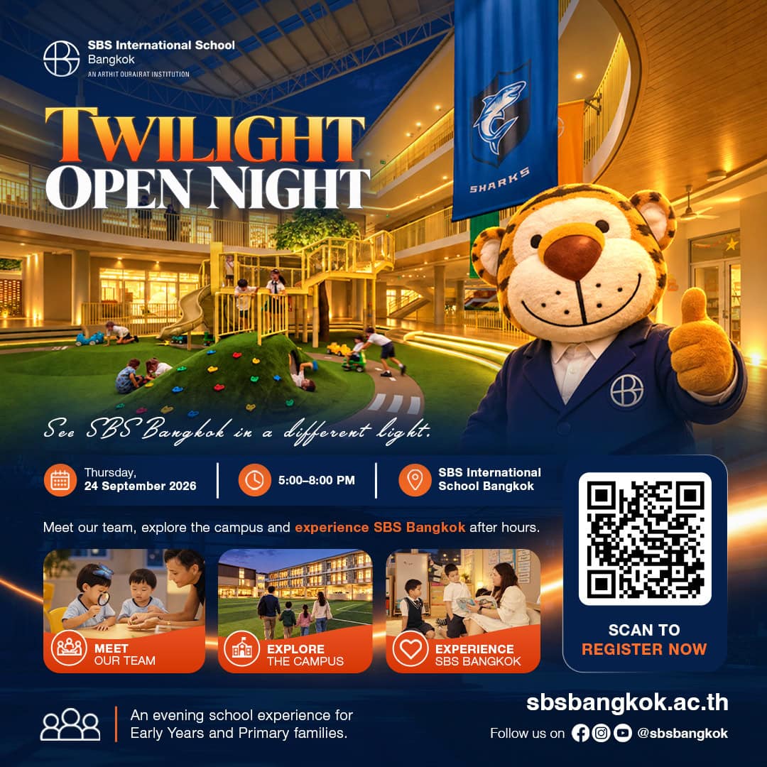 Twilight Open Night — Thursday 24 September 2026, 5–8 PM, SBS International School Bangkok