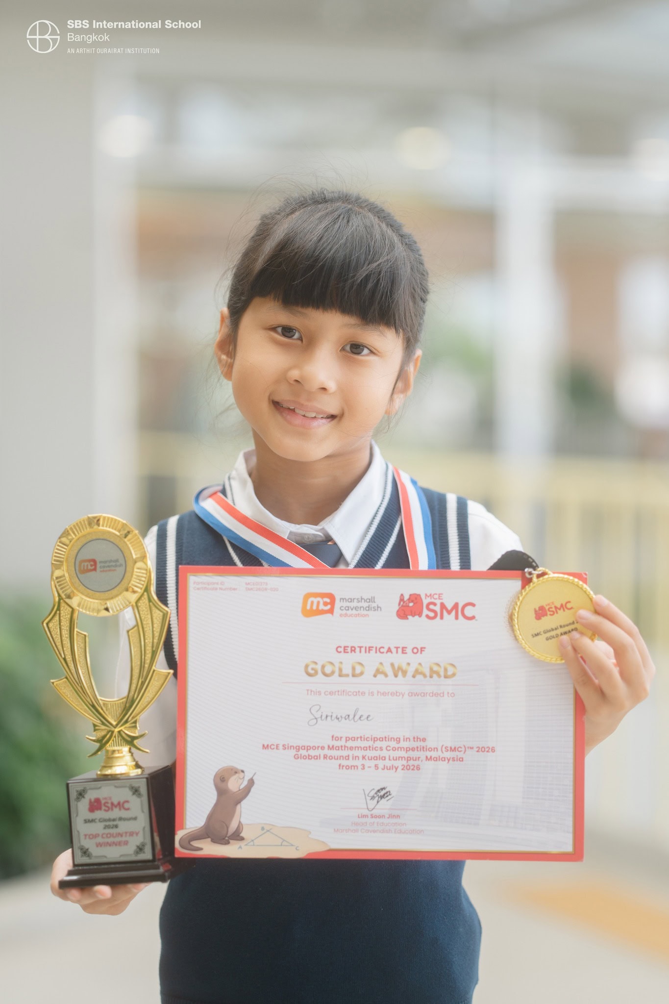 Student Spotlight: Year 5's Aclaire Earns Double Gold in Mathematics and English photo 2