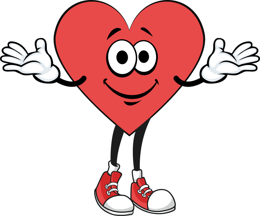 The Heart character, a smiling heart